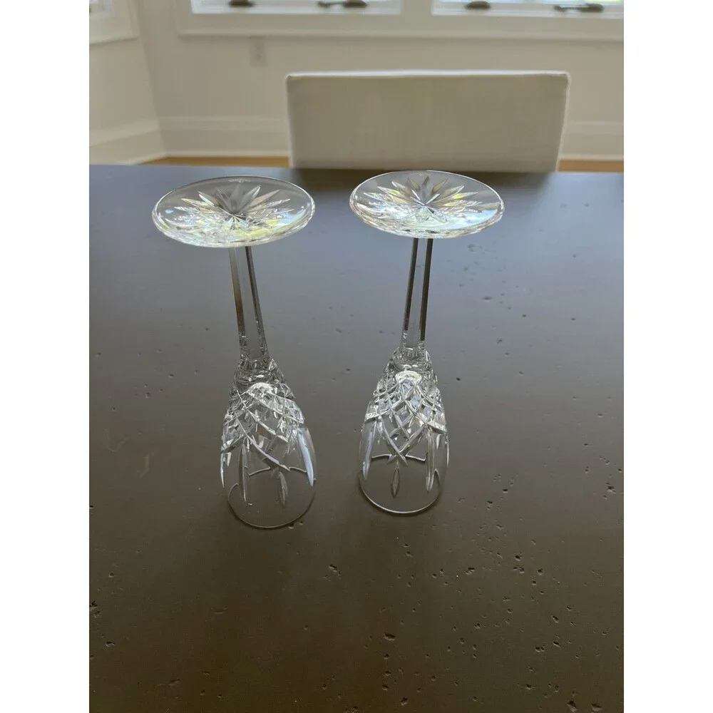 Waterford Crystal Araglin Champagne Flutes Pair 8